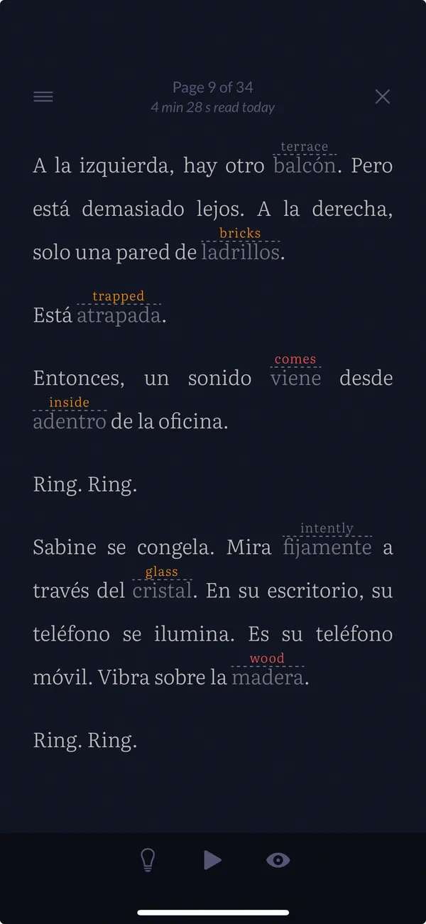 Read with translations that make sense