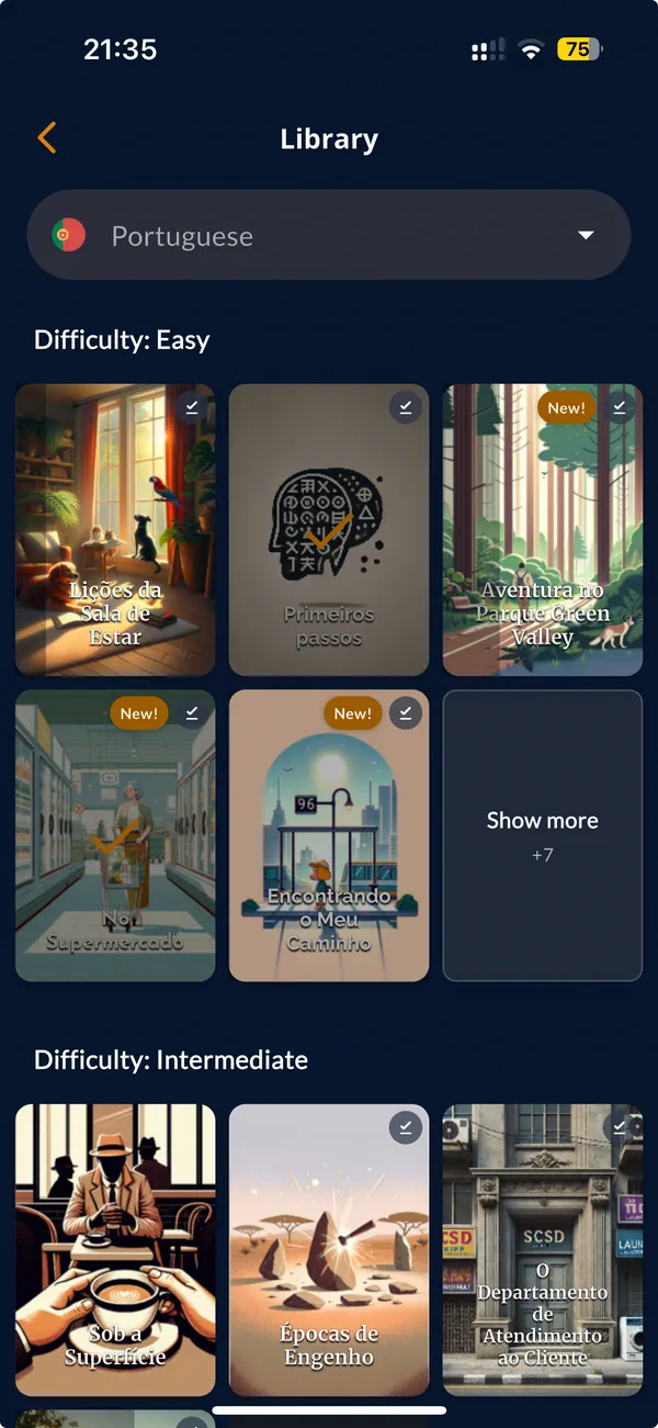 Seamless reading experience